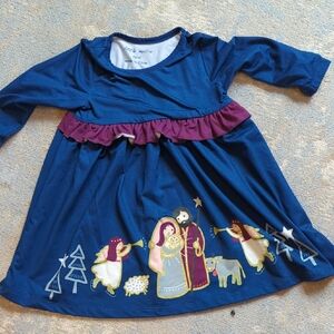 Blue Long Sleeve Dress Little Millie 18m